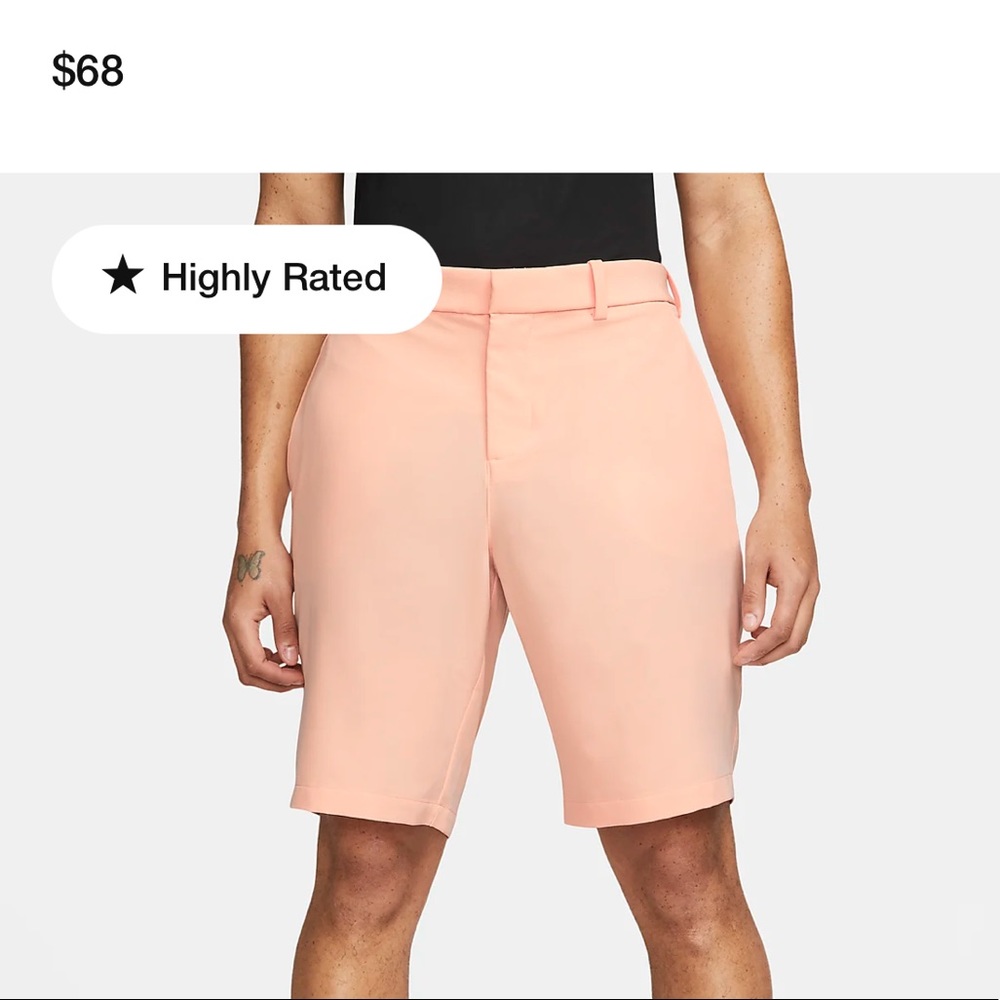 Nike Dri-FIT Men’s Golf Shorts Arctic Orange Size 42 NWT